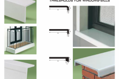 Frontali Balcone e Soglie per Davanzali